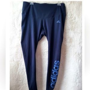 Women’s Blue Adidas Leggings, Size 1x.